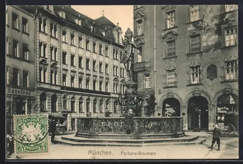 AK München, Fortuna-Brunnen