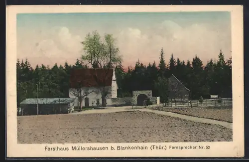 AK Blankenhain /Thür., Forsthaus Müllershausen