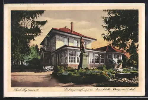AK Bad Pyrmont, Gebirgsausflugsort Sennhütte, Burgwaldshof