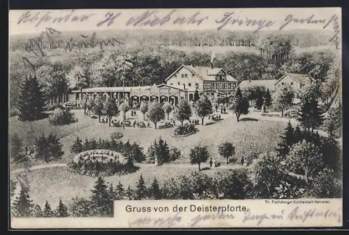AK Deisterpforte, Aussichtspunkt, Ausflugslokal, Inh. H. Fleischhauer