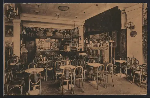 AK Dresden, Kaffee Blesch, Innenansicht, Prager Strasse 58