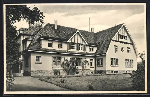 AK Crosta-Lomske, NSV.-Müttererholungsheim Heidehof, -Symbol