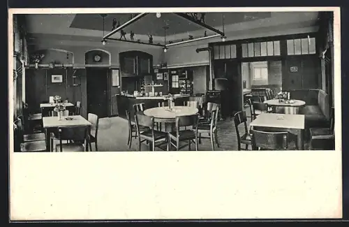 AK Lichtenberg i. Erz., Gasthaus Lehnstück, Inh. Alfred Müller, Gastraum