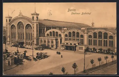 AK Berlin, Stettiner Bahnhof, Invalidenstrasse