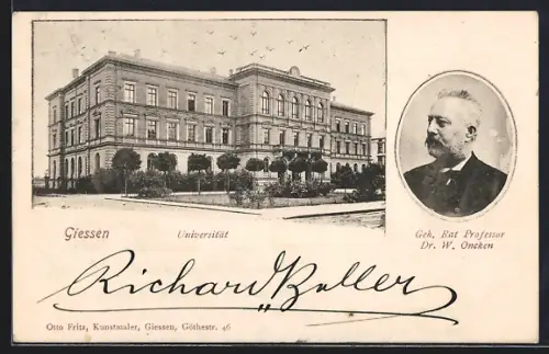 AK Giessen, Universität, Geh. Rat Professor Dr. W. Oncken