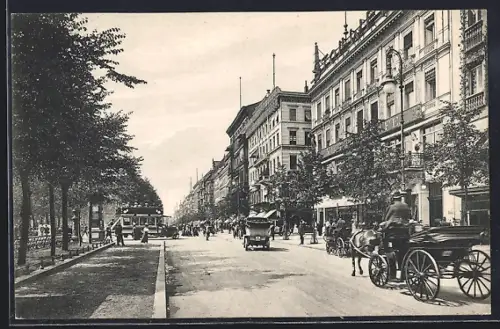 AK Berlin, Unter den Linden, Victoria Cafe