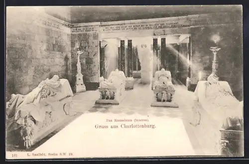 AK Berlin-Charlottenburg, Mausoleum, Innenansicht