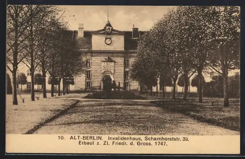 AK Berlin, Invalidenhaus in der Scharnhorststrasse 33