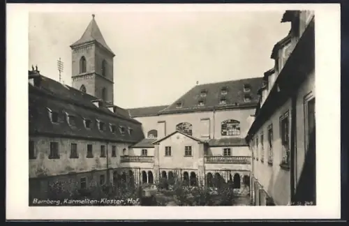 AK Bamberg, Kameliten-Kloster, Hofansicht