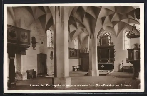 AK Brandenburg /Havel, Dom, Inneres der Petriekapelle