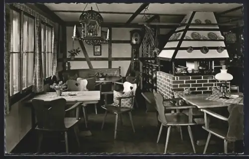AK Bischofsheim a. d. Rhön, Gasthaus-Pension Rhönhäuschen F. Thein, Innenansicht