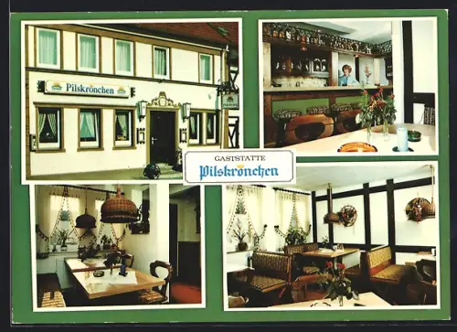 AK Bad Sachsa, Gasthaus Pilskrönchen, Schützenstrasse 8, Innenansichten