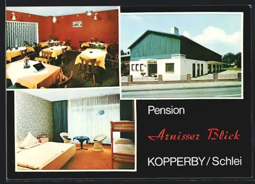 AK Kopperby /Schlei, Pension Arnisser Blick, Innenansichten