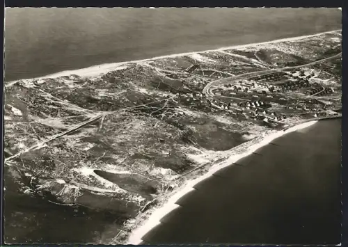 AK Hörnum auf Sylt, Nordseebad, Blick von Südosten, Fliegeraufnahme
