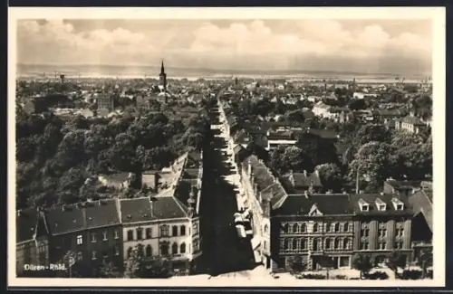 AK Düren /Rhld., Teilansicht mit Strassenpartie