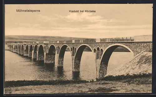 AK Möhnetalsperre, Viadukt bei Körbeke