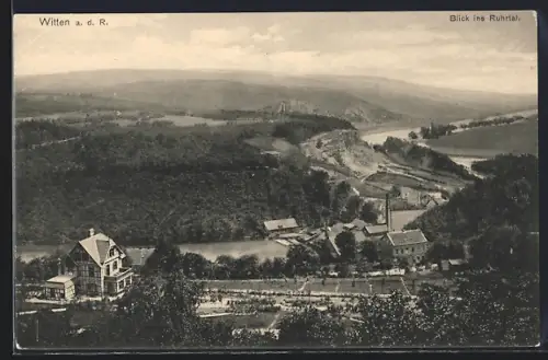 AK Witten a. d. R., Blick ins Ruhrtal