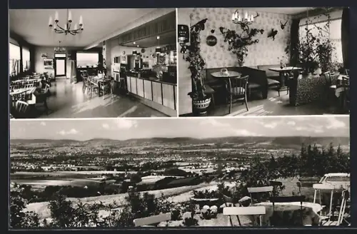 AK Vlotho, Cafe Waldrestaurant Bergschänke Krüger, Ortsansicht