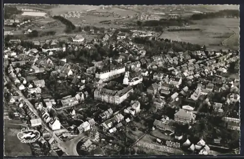 AK Clausthal-Zellerfeld, Totalansicht aus der Vogelschau