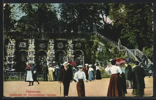 AK Hannover, Cascaden im Herrenhäuser Garten
