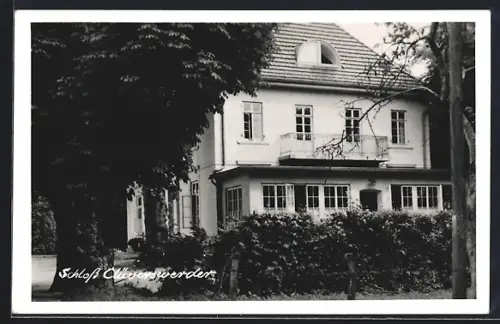 AK Achim-Bierden, Schloss Clüverswerder und Gartenpartie