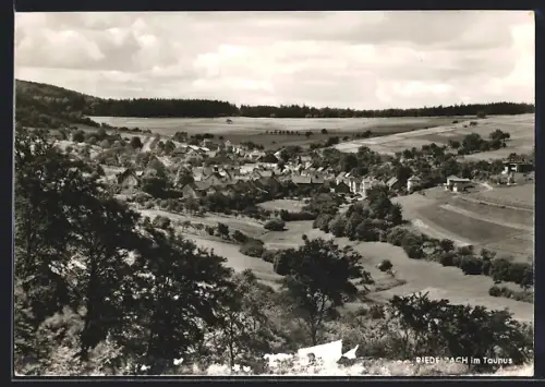 AK Riedelbach im Taunus, Ortsansicht mit Umgebung
