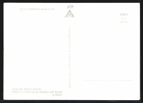 AK Köln-Deutz, Ansicht der Jugendherberge