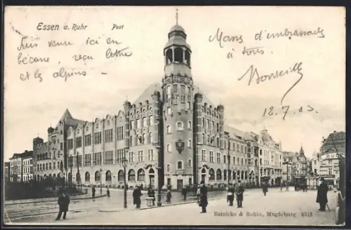 AK Essen a. Ruhr, Partie an der Post