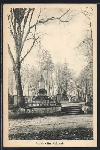 AK Rinteln, Denkmal im Stadtpark