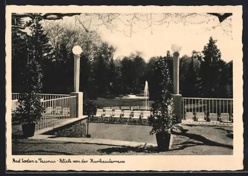 AK Bad Soden a. Taunus, Blick von der Kurhausterrasse