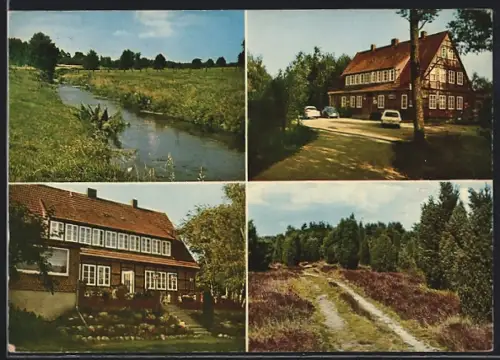 AK Hützel /Lüneburger Heide, Gasthaus und Pension Grunwald