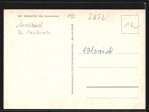 AK Drangstedt über Bremerhaven, Gebäudeansichten, Waldpartie