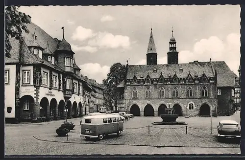 AK Goslar, Partie am Marktplatz