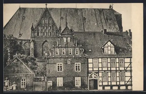 AK Verden /Aller, Am Lugenstein, Haus im Fachwerkstil