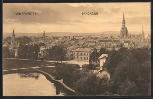 AK Wolfenbüttel, Blick auf die Innenstadt