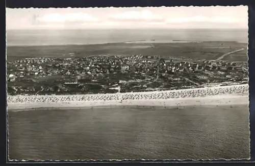 AK Langeoog, Fliegeraufnahme vom Strand