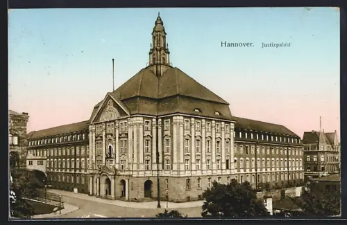 AK Hannover, Strassenpartie am Justizpalast