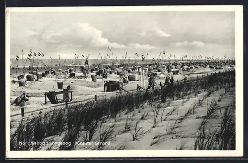 AK Langeoog, Düne mit Stand