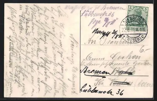 AK Nienburg a/Weser, Partie an der Weser