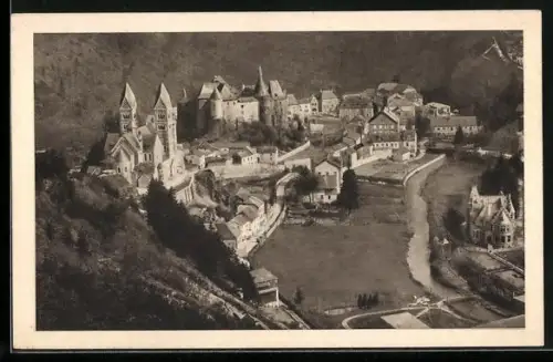 AK Clervaux, vue générale vu de l`abbaye