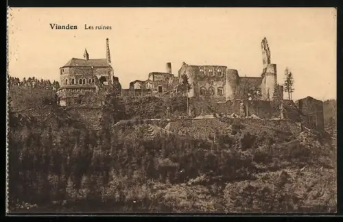 AK Vianden, Les ruines