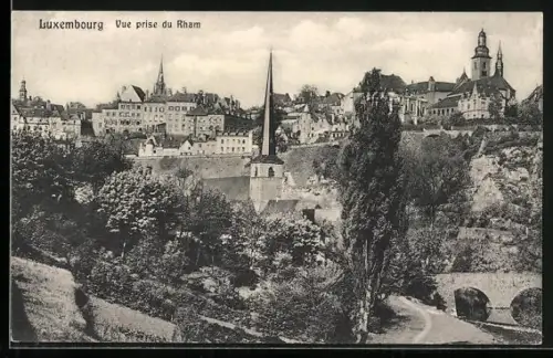 AK Luxembourg, Vue prise du Rham