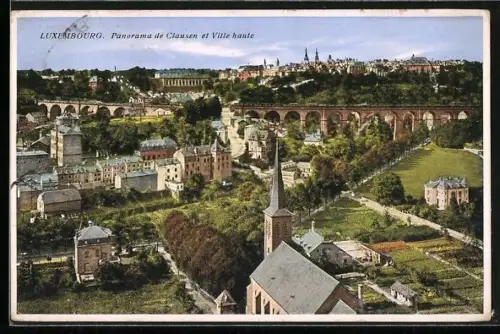 AK Luxembourg, Panorama de Clausen et Ville Haute