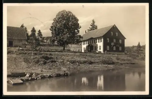 AK Oepfershausen / Hahnberg, Berggasthof und Pension Amönenhof, Besitzer Karl Hanitsch