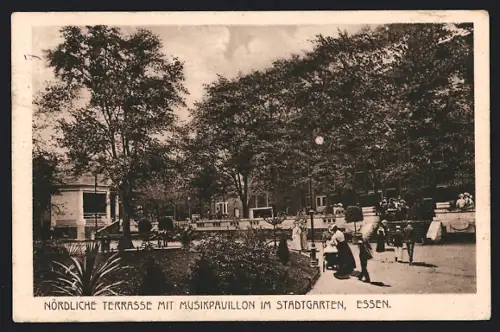 AK Essen, Musikpavillon im Stadtgarten