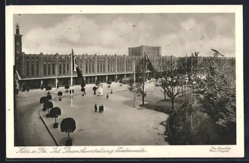 AK Köln a. Rh., Int. Presse Ausstellung, Vorderseite des Ausstellungsgebäudes