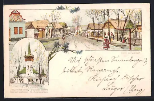 Lithographie Budapest, Exposition millenaire