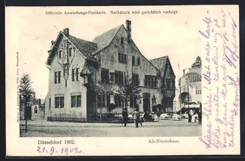 AK Düsseldorf, Industrie- & Gewerbe-Ausstellung 1902, Alt-Triererhaus