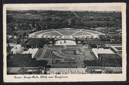 AK Essen, Gruga-Park, Blick vom Grugaturm