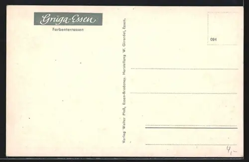 AK Essen, Farbenterrassen der Gruga